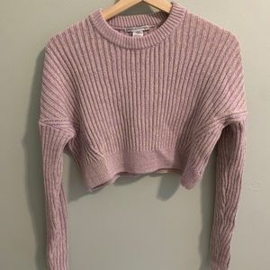 Urban outfitters cropped knit sweater